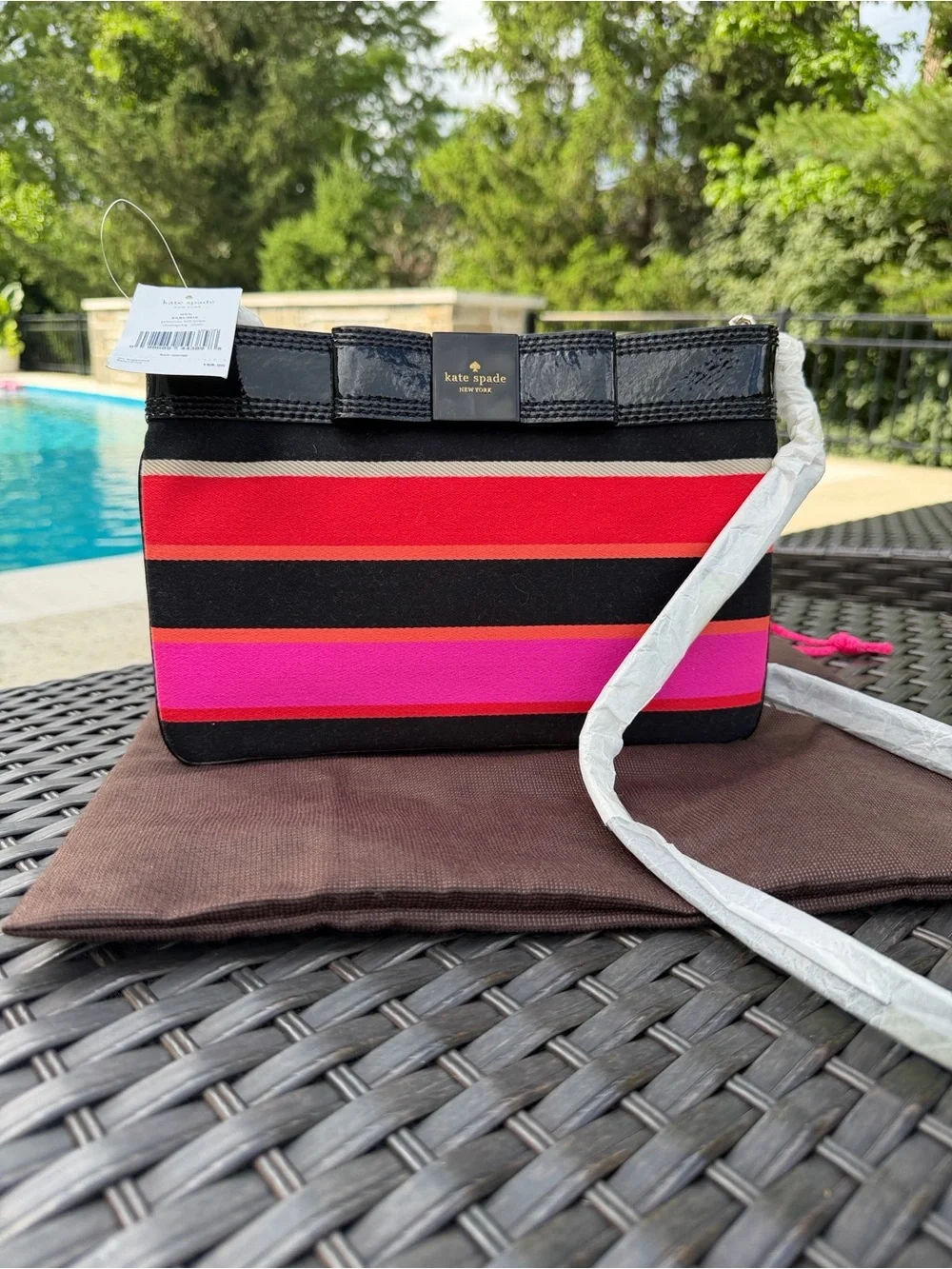 Kate Spade Primrose Hill Stripe Arica Crossbody Shoulder Bag NWT